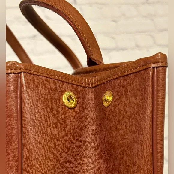 Longchamp Brown Leather Roseau Bag - Bamboo Front Clasp - Picture 7 of 14